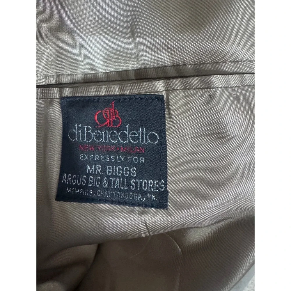 DiBenedetto‎ Mens Blazer Tan Gold Button Sport Coat Size 46
